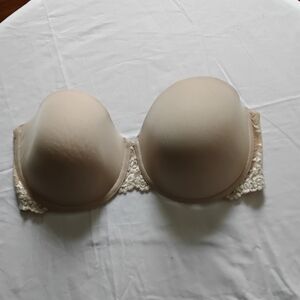 Wacoal Tan Strapless Bra with Seamless Molded Cups